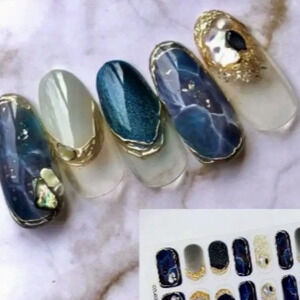 Women's Girls 14 pcs Full Wraps Nail Stickers